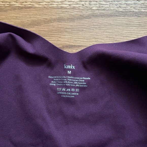 Knix Luxe Lift Purple Tank - Picture 6 of 7